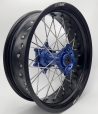 Paire de roues SUPERMOTARD 2WMX SE/F 13-23 Bleu