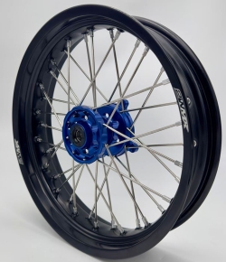 Paire de roues SUPERMOTARD 2WMX SE/F 13-23 Bleu