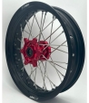 Paire de roues SUPERMOTARD 2WMX BETA RR 13-25 Rouge