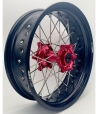 Paire de roues SUPERMOTARD 2WMX BETA RR 13-25 Rouge