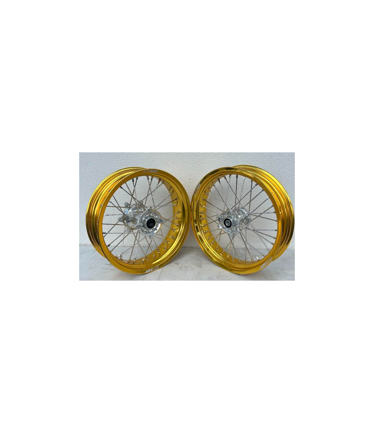Paire de roues SUPERMOTARD 2WMX GASGAS EC/F et MC/F 21-25 personnalisée