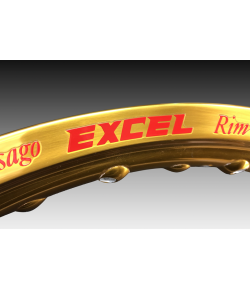 paire de jantes avant EXCEL 2WMX 85cc grande roue or