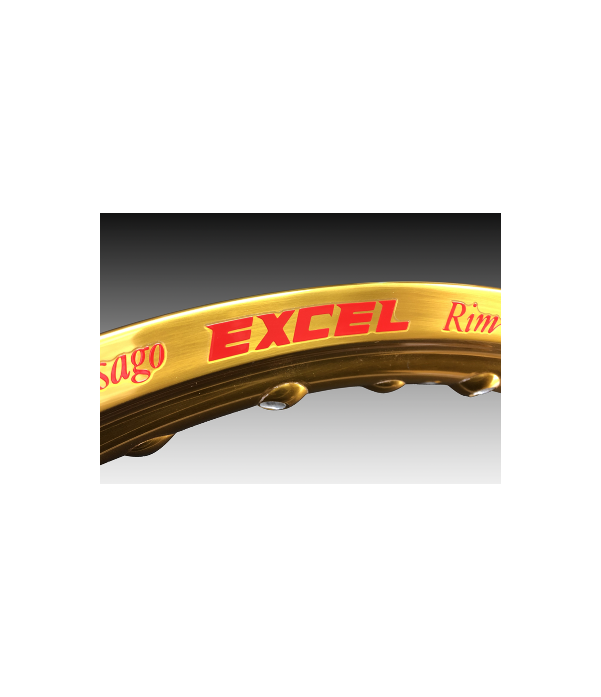 paire de jantes avant EXCEL 2WMX 85cc grande roue or